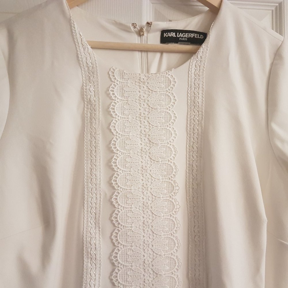Karl Lagerfeld Paris white dress size 18